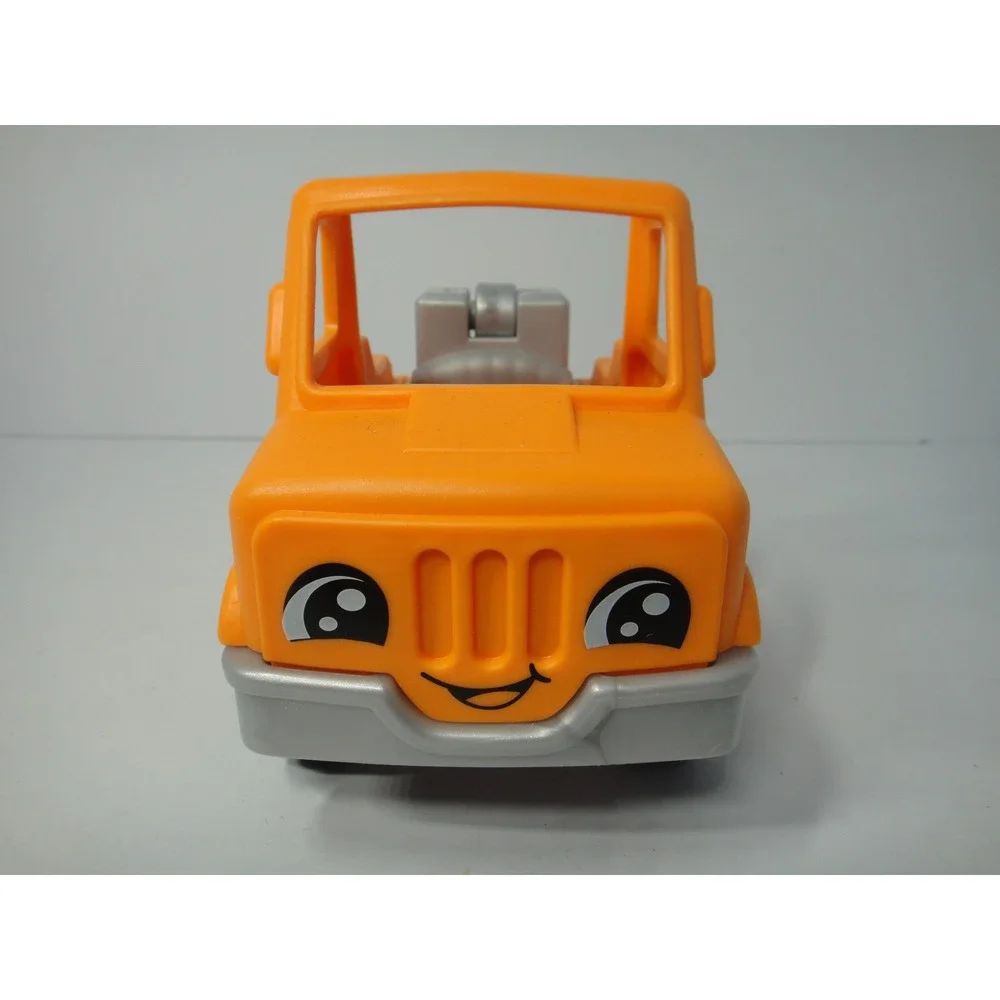 Fisher-Price Little People Orange Help and Go Tow Truck Face Vehicle 2023 Mattel